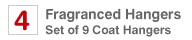 Fragranced Hangers - Set of 9 coat hangers